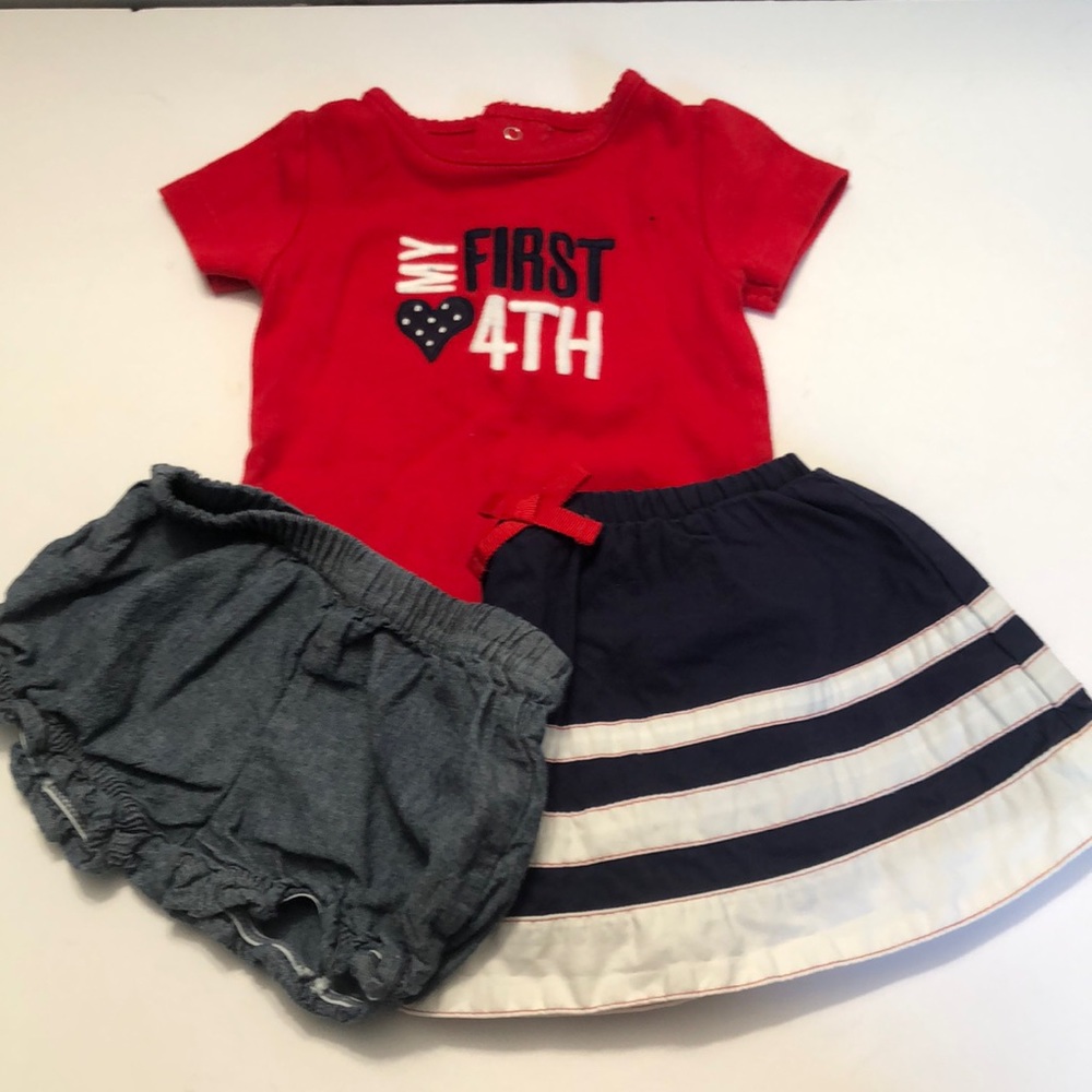 Oshkosh Carter’s 4th of July Bundle size 6M